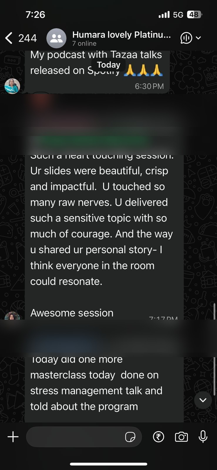 Testimonial from Dr. Harshita V.